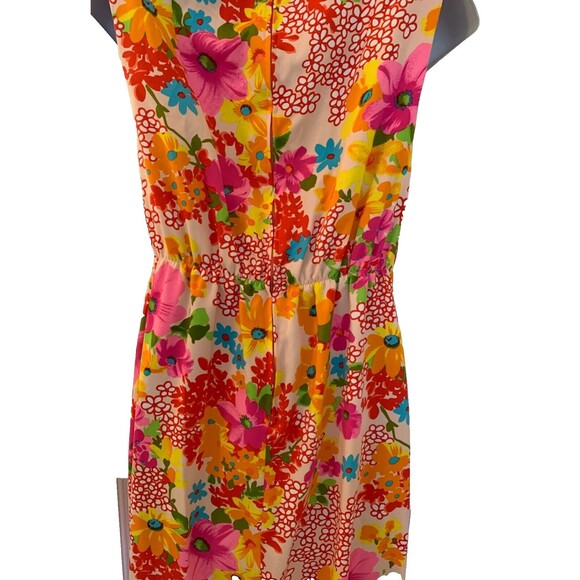 Vintage Retro Flower Power Sun Fashions of Hawaii Floral Maxi Dress Size 10 MINT - Picture 3 of 16